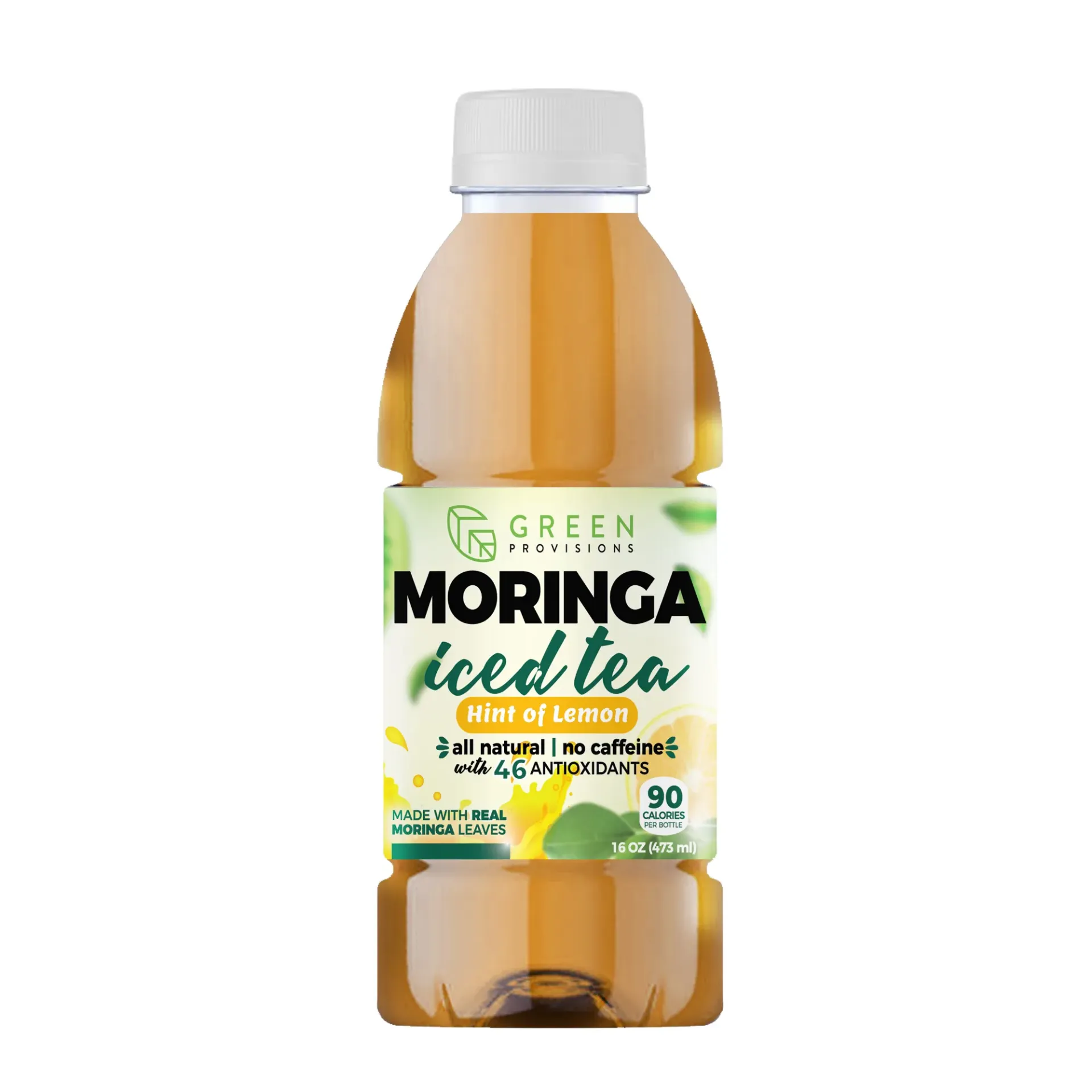 Moringa Iced Tea - Hint of Lemon (16oz Bottle)*